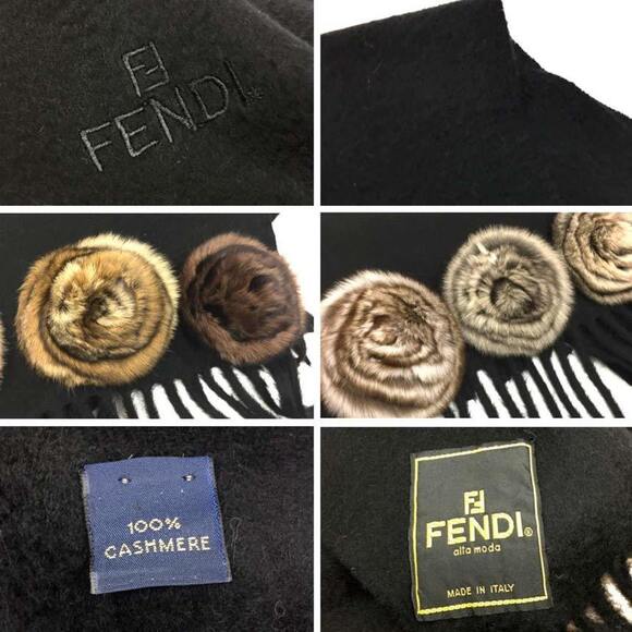 FENDI Black Scarf - Picture 3 of 3